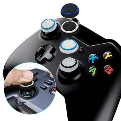 DLAND 38 PCS Joysticks Replacement Parts Kit, Bumper Buttons, Hat Silicone,Replacement Thumbsticks, Hat Covers 8 Each with Screwdriver Parts ,Brush Compatible with Xbox One Controller
