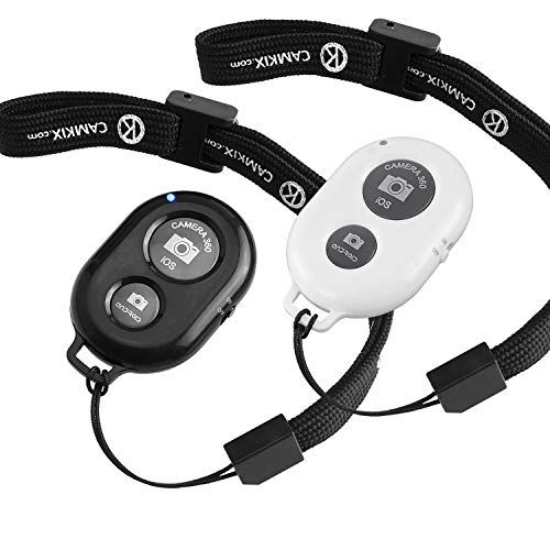 2X CamKix Camera Shutter Remote Control with Bluetooth Wireless Technology - Create Amazing Photos and Videos Hands-Free - Works with Most Smartphones and Tablets (iOS and Android) - color: Black & White
