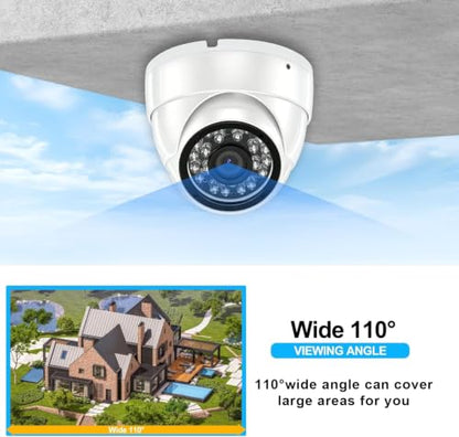 1080P Analog Camera, Dome Camera 4-in-1 (TVI/AHD/CVI/960H Analog) - style: Dome