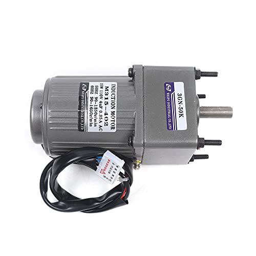 0-27RPM 15W 50K Variable Speed Geared Motor AC Gear Motor with Controller - color: 15W 50K