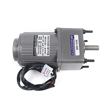 0-27RPM 15W 50K Variable Speed Geared Motor AC Gear Motor with Controller - color: 15W 50K