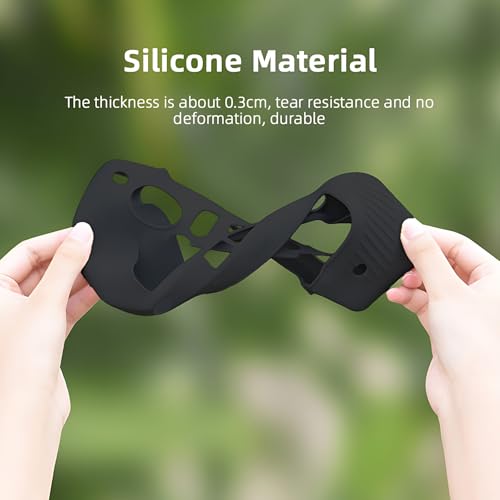 DJI RC Pro Silicone Protective Cover+HD Screen Tempered Films for DJI Mini 3 Pro/Mavic 3 Pro/Mavic 3 Cine/DJI Air 2s DJI RC Pro Controller Protective Case(Black)