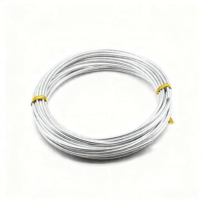 Aluminum Wire, Wire Armature, Bendable Metal Craft Wire for Making Dolls Skeleton DIY Crafts (12Gauge(2mm), Silver)