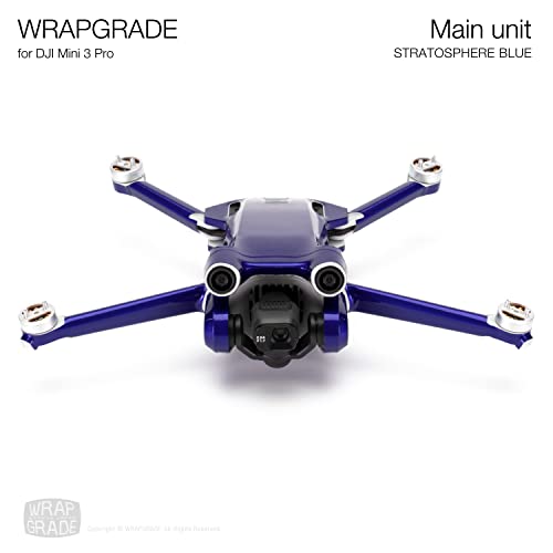 WRAPGRADE Skin Stickers Compatible with DJI Mini 3 Pro | Main Unit (Stratosphere Blue) - color: Stratosphere Blue