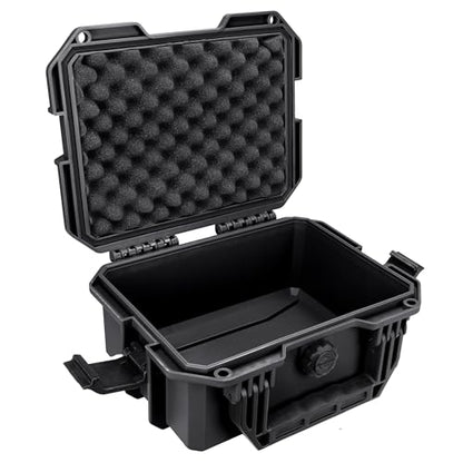 Eylar 11.8" Intact Series Compact Hard Camera Case, Lightweight and Durable Stacker Design with Foam (Black) - color: Black