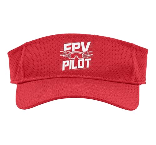 FPV Drone FPV Pilot Racing Freestyle Quad Rotor Sport Sun Visor - color: Red