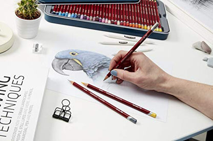 Derwent Pastel Pencils, 4mm Core, Metal Tin, 12 Count (32991) - size: 1 Count (Pack of 12)