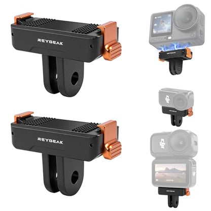 REYGEAK Magnetic Quick Release Adapter for DJI Action 6/Osmo Nano, 2 Pack - color: Two Pack