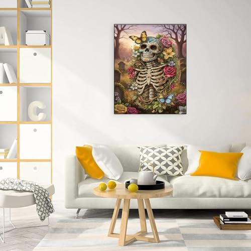WUSARPLY Skull Diamond Painting Kits for Beginner Adults - color: YA010