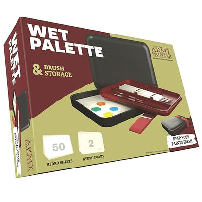 The Army Painter, Wet Palette, 50 Hydro Sheets & 2 Foam for Acrylic Paints