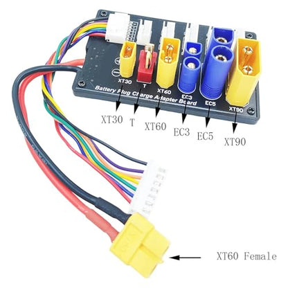 6S Parallel Charging Board Lipo Battery Balance Charger Adapter for Lithium Batteries Compatible with IMAX B8 A6