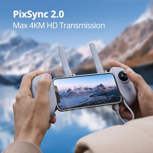 Potensic ATOM SE GPS Drone with 4K EIS Camera, Under 249g, 62 Mins Flight, 4KM FPV Transmission, Brushless Motor, Max Speed 16m/s, Auto Return, Lightweight and Foldable Drone (Renewed)