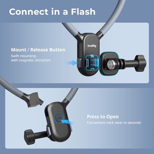 SMALLRIG Quick Release Magnetic Neck Mount for Action Cameras & Phones - style: for Action Cam & Phone
