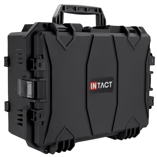 Eylar 18" Intact Series Hard Camera Case, Lightweight and Durable Stacker Design with Foam (Black) - color: Black