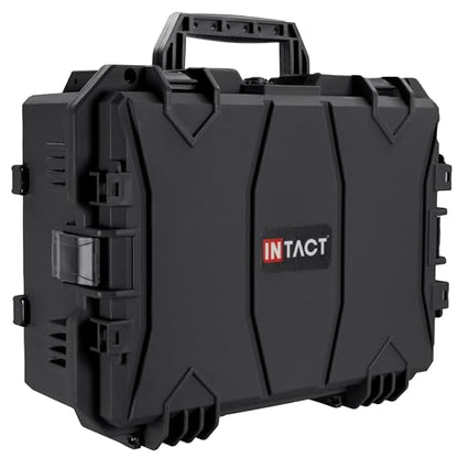 Eylar 18" Intact Series Hard Camera Case, Lightweight and Durable Stacker Design with Foam (Black) - color: Black