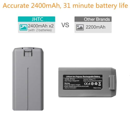 Mini 2 Battery Hub for DJI Mini 4K/2/SE/SE Drone, 2400mAh, Two-Way Charging