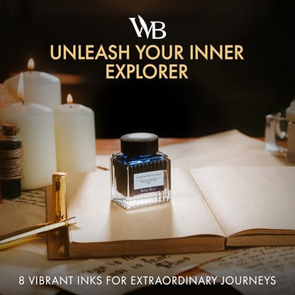 Wordsworth & Black Fountain Pen Ink Bottle, 30ml, Blue, Smooth - color: Blue