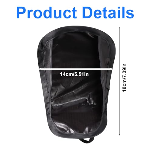 Lyreh 2pcs Phone Sun Shade, Foldable Anti-Glare Cellphone Sun Shield - color: Black