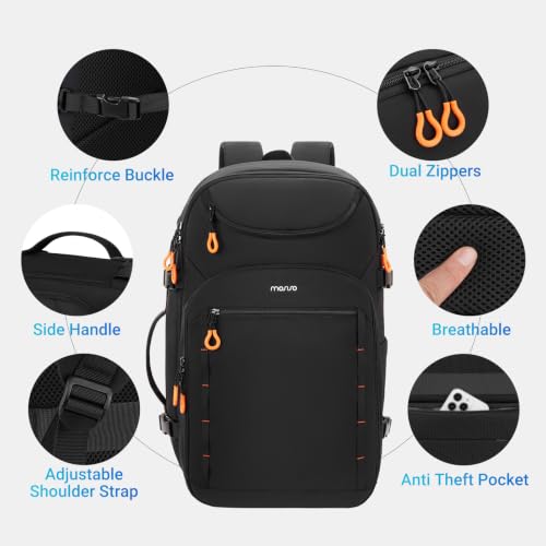 MOSISO 40L Travel Backpack, 17.3 Inch Carry On Laptop Backpack Luggage Bag