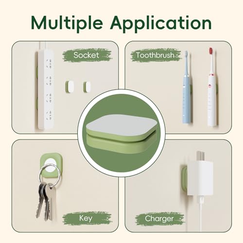 Magnetic Remote Control Holder Wall Mount for TV Fan 6 Pack Green - color: 6 Green, size: Square