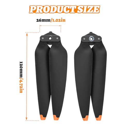 8Pcs Propellers for DJI Air 3/Air 3S, Low Noise Wing Blade Propeller Blade