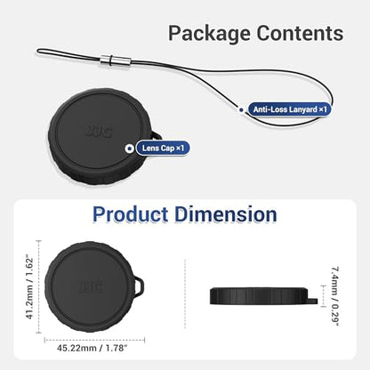 JJC Action 6 Rubber Lens Cap for DJI Osmo Action 6,Thicken Shockproof Cover - color: Silicon Lens Cap