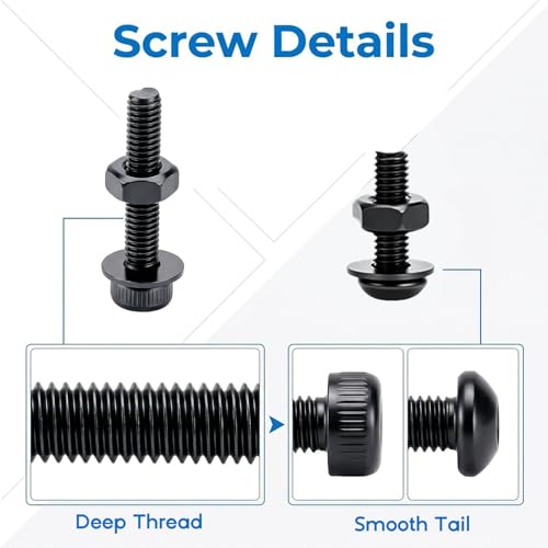 1600pcs M3 Socket Head Screw Assortment Kit with Nuts and Washers - size: 1600pcs