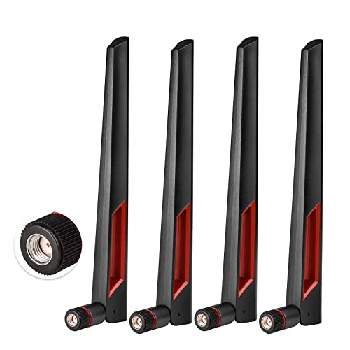 Superbat Dual Band WiFi Antenna 2.4GHz 5GHz 5.8GHz RP-SMA Antennae 4pcs - color: 4-pack Short wifi antenna