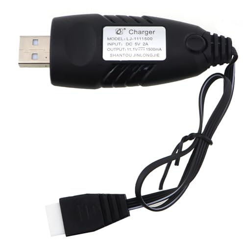 3S Lithium Battery Cable for RC Car Boat Drone Airsoft 3 Cells Lithium Polymer Battery 11.1V USB Black