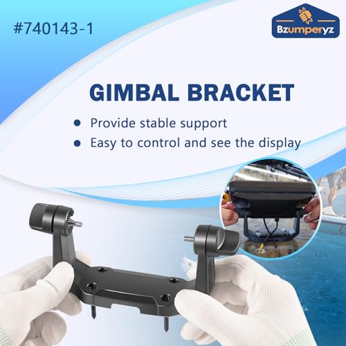 740143-1 Gimbal Bracket Mounting Bracket with Knobs Fit for Helix-5 Series Fish Finders All Models丨Solid Hold丨Comes with Mounting Screws - style: 740143-1