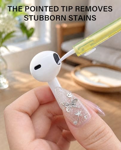 35PCS Charging Port Cleaner Kit for iPhone, USB C Port Cleaning Tool for Cell, Dual Sided Anti Clogging Nylon Brushes & Hook Cleaner