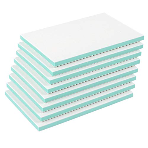 SGHUO 8pcs 4"x6" Rubber Stamp Carving Blocks Linoleum - color: Green