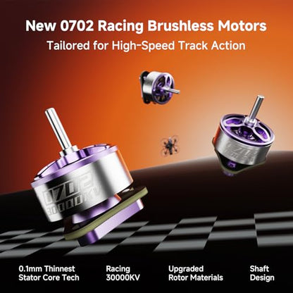 BETAFPV 4pcs 0702 30000KV Brushless Motor for 65mm 1S FPV Racing Drone