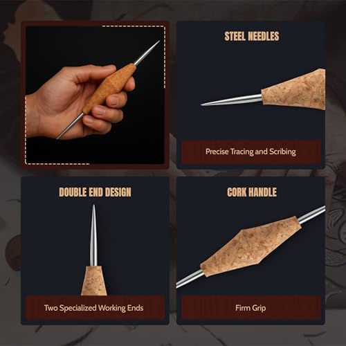 UJ Ramelson Cork Scriber Tool - style: Cork-Handle Scriber Needle