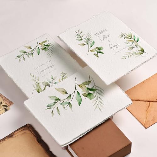 LEATHER VILLAGE Handmade Rough Textured Watercolor Paper 7.5x11.5 in White - color: Texture White, size: 7.5"x11.5"