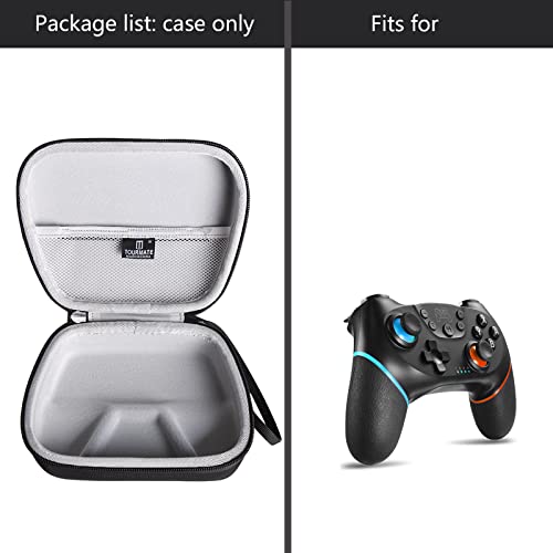 Tourmate Hard Controller Case Compatible for Switch Wireless Pro Controller, Travel Protective Carrying Storage Bag - color: Black