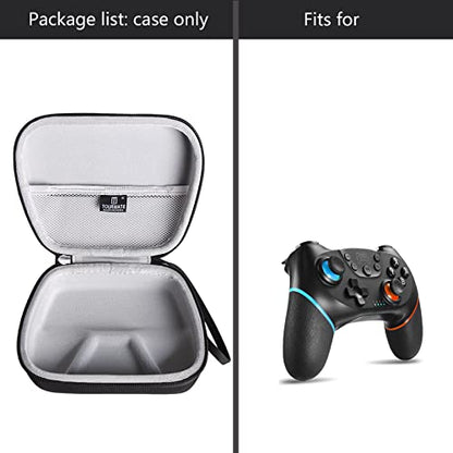 Tourmate Hard Controller Case Compatible for Switch Wireless Pro Controller, Travel Protective Carrying Storage Bag (Black & Red) - color: Black & Red