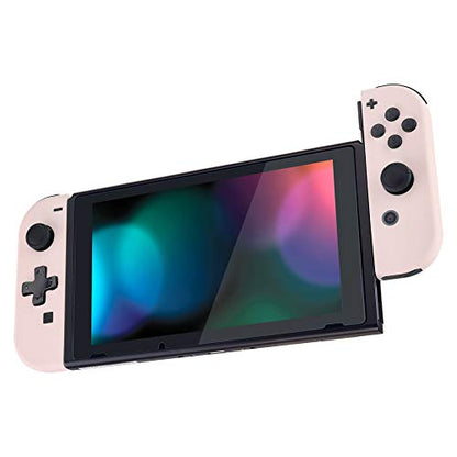 eXtremeRate Cherry Blossoms Pink DIY Housing (D-Pad Version) with Full Buttons for Joycon Handheld Controller, Replacement Shell Case for Nintendo Switch & Switch OLED [Only the Shell, NOT the Joycon] - color: Cherry Blossoms Pink