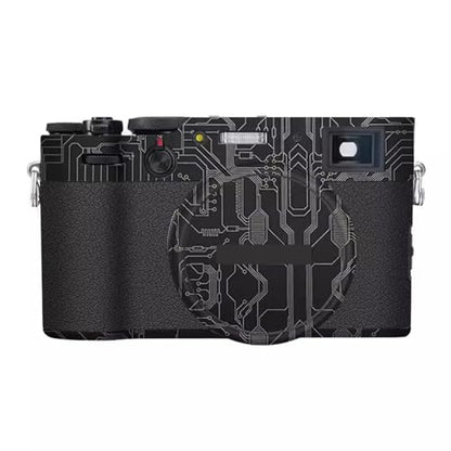 Camera Skin Wrap Anti-Scratch Sticker Coat Vinly Protective Film Body Protector Decals Cover for Fujifilm X100VI X100 VI(Circuit Titanium) - color: Circuit Titanium