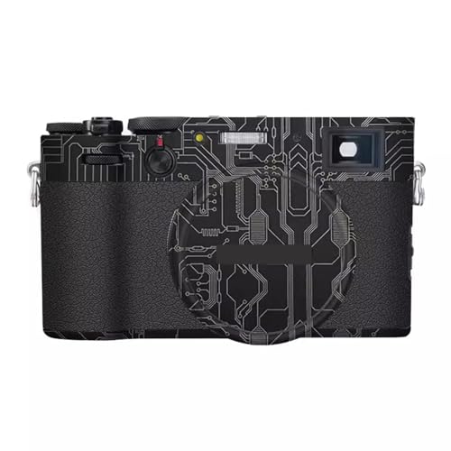 Camera Skin Wrap Anti-Scratch Sticker Coat Vinly Protective Film Body Protector Decals Cover for Fujifilm X100VI X100 VI(Circuit Titanium) - color: Circuit Titanium