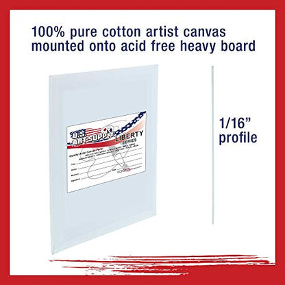 U.S. Art Supply 20 X 24 Inch Art Canvas Board Panels 12 Pack - 8 Ounce - size: 20" x 24"