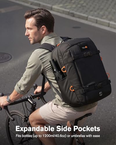 Tolaccea Travel Laptop Backpack 30L Carry On TSA Approved for Commute Trips - color: Black
