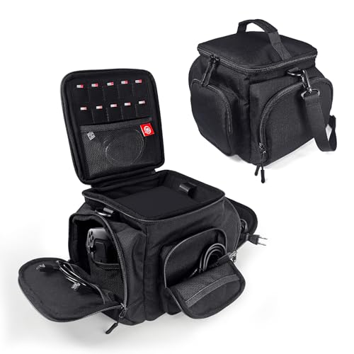 Carrying Case for Steam Machine - Waterproof Travel Storage Bag with Multiple Pockets for Controllers, Cables, Portable Hard Drive, Padded Protection, Durable Polyester, Portable Organizer