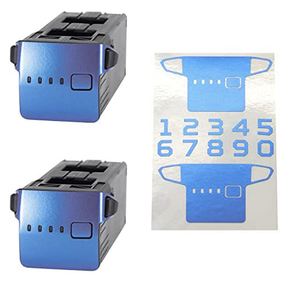 WRAPGRADE Skin Stickers for Mavic 3 Series Pro/Classic/Cine | 2 Batteries (Celeste Blue) - color: Celeste Blue
