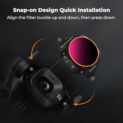 K&F CONCEPT Variable ND Filter Set for DJI Mini 5 Pro, ND2-32 & ND32-512 - style: ND2-32 & ND32-512