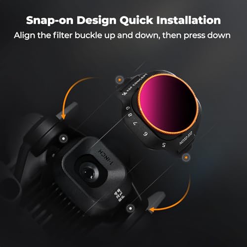K&F CONCEPT Variable ND Filter Set for DJI Mini 5 Pro, ND2-32 & ND32-512 - style: ND2-32 & ND32-512