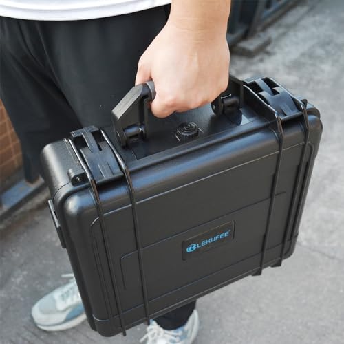 Lekufee Waterproof Hard Carrying Case for DJI Mini 4 Pro/4/3 Pro/Mini 3,Fly More Combo,DJI RC 2/RC,RC N3/2/1 Remote Controller and Accessories(Case Only)