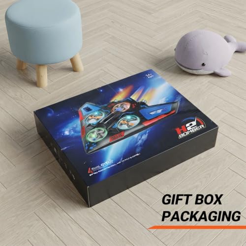 360° Flip Foam RC Fighter Plane – Easy to Fly Remote Control Airplane for Kids Adults Beginners, Fighter Jet Drone Helicopter Toy (Colorful)