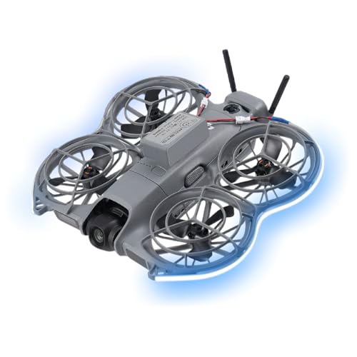 Waterproof Brightness-Adjustable Light Strip for DJI Neo2 Rechargeable LED Night Flight Lamp Belt Drones Accessories Enhanced Visibility with Vibrant Colors (Blue) - color: Blue