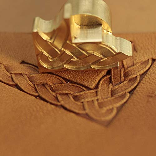 DandS ltd Leather Stamp Tool, Knitting, Professional Metal Craft Tool for Leatherworking, Embossing, Carving & Stamping Projects, Belts, Wallets & DIY, Compatible with Mallet, #251Y